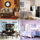 Multiple rooms showing off different ways to utilze contrasting and complimentary colors